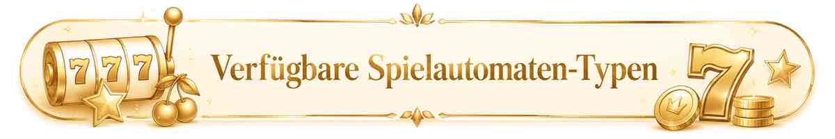 Verfügbare Spielautomaten-Typen